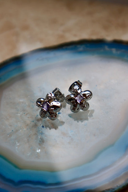 Lily Studs (Silver)