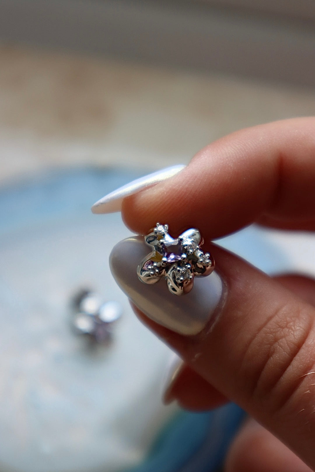 Lily Studs (Silver)