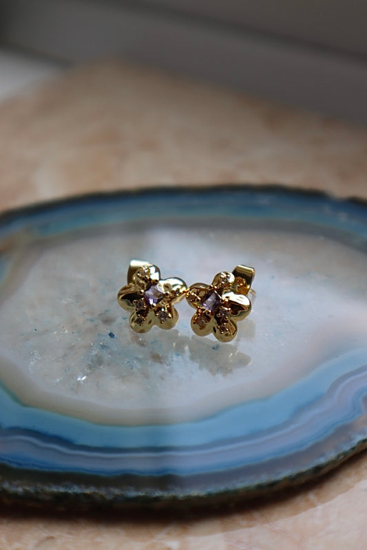 Lily Studs (Gold)