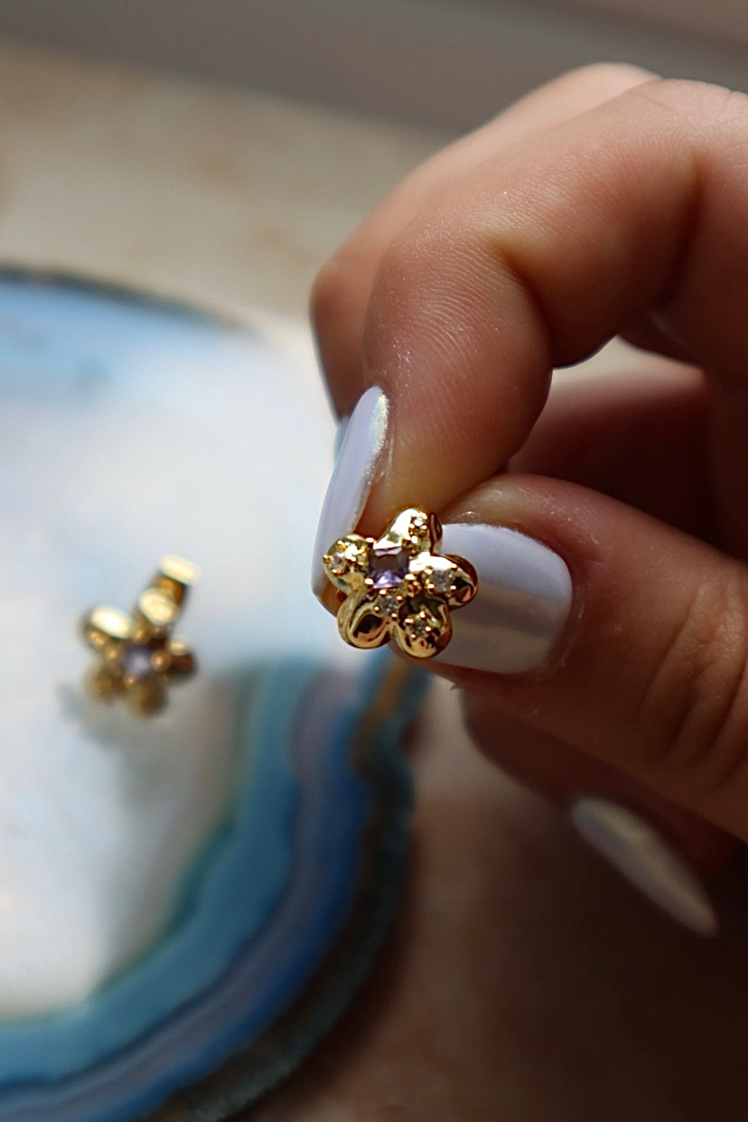 Lily Studs (Gold)