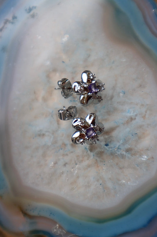 Lily Studs (Silver)